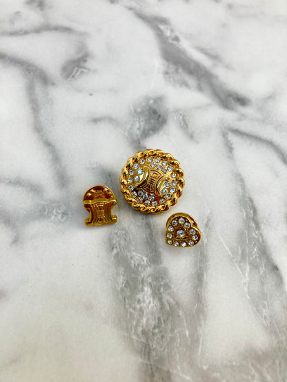 CELINE Blason 金色復古 tc6hnf 