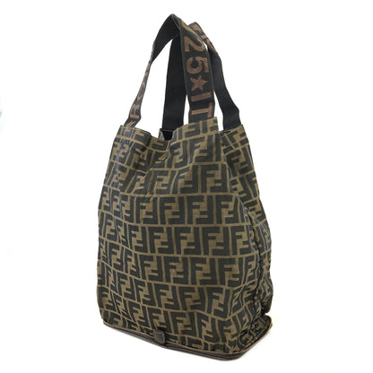 FENDI Zucca Jacquard Handbag Totebag Brown Vintage zpceha