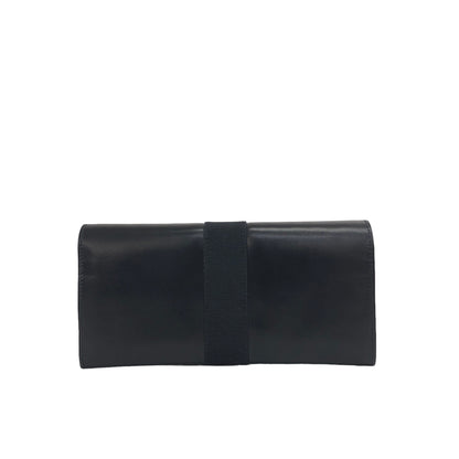 Salvatore Ferragamo Vala Leather Long Wallet Black Vintage gvd2y7
