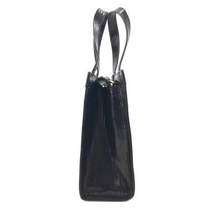 CELINE Horse carriage Leather Handbag Crossbody Shoulder bag Black Vintage 2urg2x