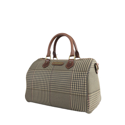 RALPH LAUREN Leather Small Boston bag Handbag Brown Vintage epcyi6