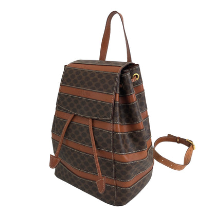 CELINE Macadam Backpack Brown Vintage nfrfxz