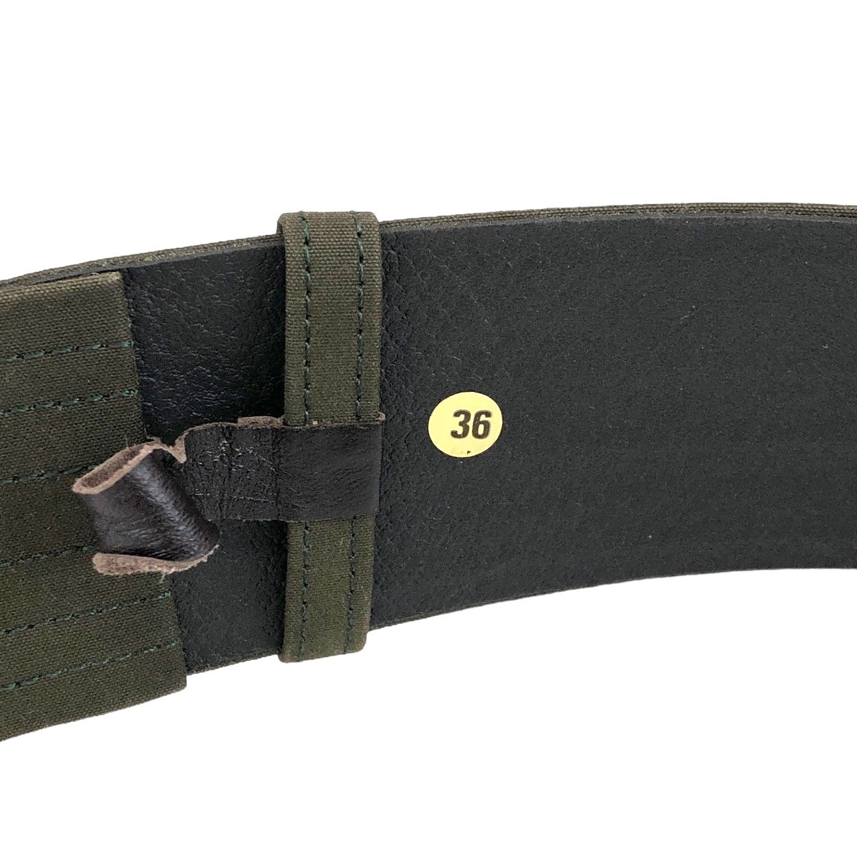 CELINE Triomphe Belt Olive Vintage 8k4uzp