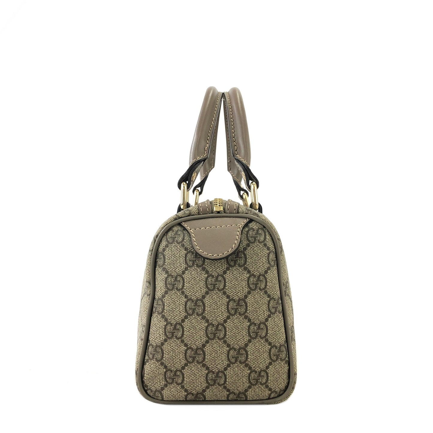 GUCCI GG Pattern Handbag Boston bag Beige Vintage vik38x