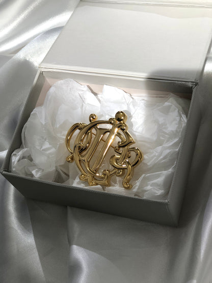Christian Dior Emblem Gold Vintage k74s8v