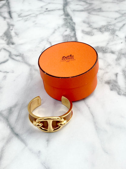 HERMES Chaine d'ancre 手鐲 駝色 復古 m7kkya 