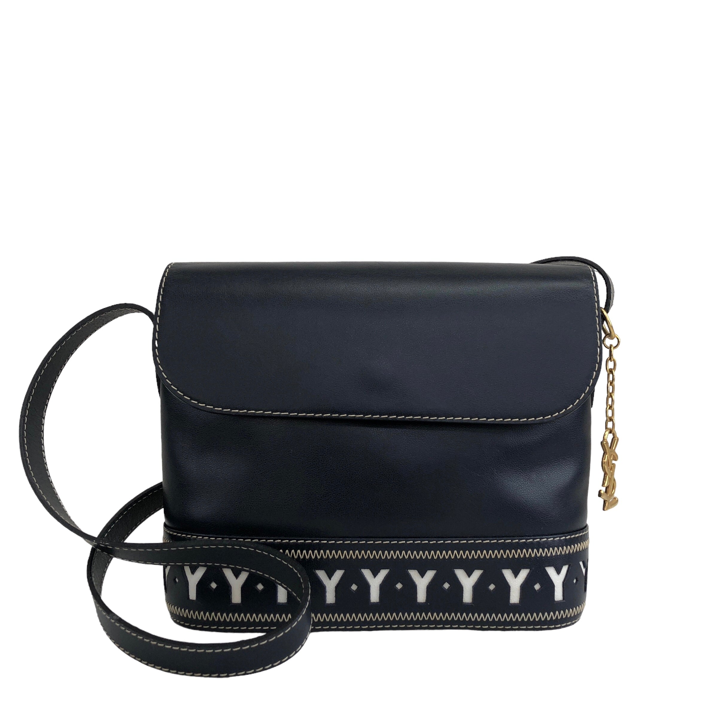 Navy ysl crossbody cheap bag