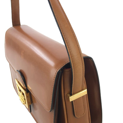 CELINE 馬車皮革斜背包 棕色 復古 kj2te8 