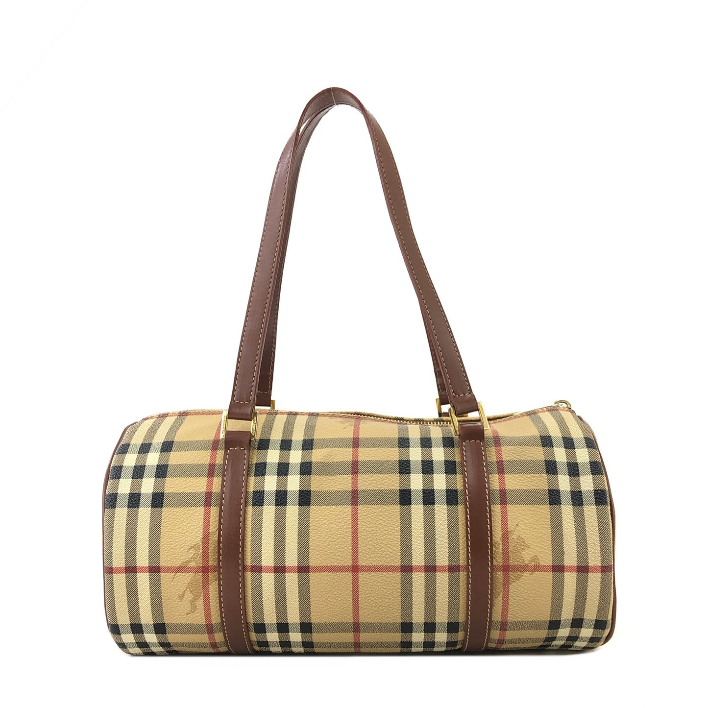 Burberry Nova Check Handbag Beige Vintage nwns72