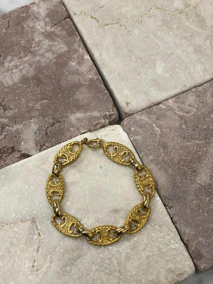 CELINE Triomphe 手鍊 金 復古 sxckyi 