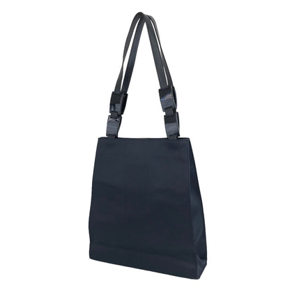 Yves Saint Laurent YSL Logo Nylon Handbag Navy Vintage syhg5u