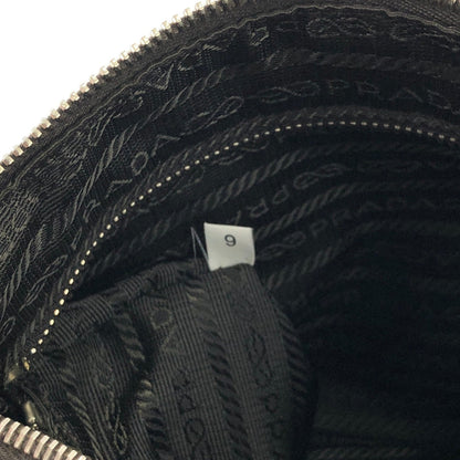PRADA 三角形標誌尼龍單肩包 Hobobag 橄欖綠復古 2psmea