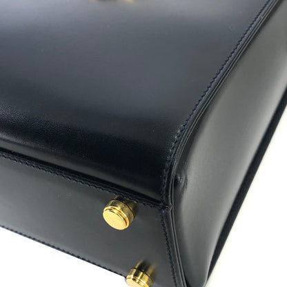 Salvatore Ferragamo Gancini 斜背包 海軍藍 復古 舊款 bpbx8e