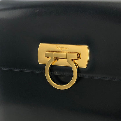 Salvatore Ferragamo Gancini 斜背包 海軍藍 復古 舊款 bpbx8e