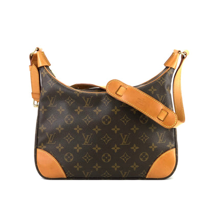 LOUIS VUITTON Monogram M51265 Boulogne Shoulder Bag Brown Vintage Old tca44r