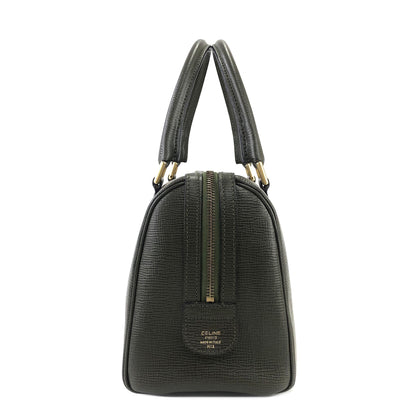 CELINE Blason 壓紋波士頓包款 卡其色 復古 舊款 CELINE 32rshv