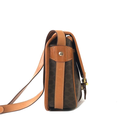 CELINE Macadam Blason 扣式斜背包 棕色 復古 舊款 Celine d3aexg