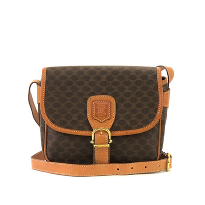 CELINE Macadam Blason 扣式斜背包 棕色 復古 舊款 Celine d3aexg