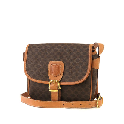 CELINE Macadam Blason 扣式斜背包 棕色 復古 舊款 Celine d3aexg