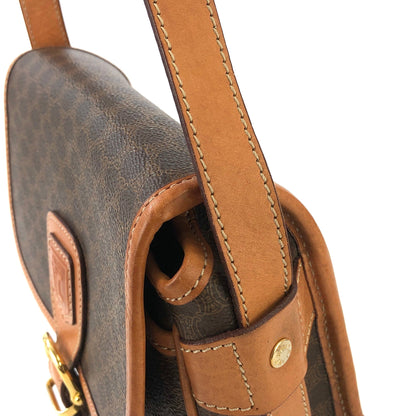 CELINE Macadam Blason 扣式斜背包 棕色 復古 舊款 Celine d3aexg