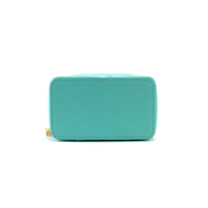 Christian Dior CD 標誌吊飾皮革微型迷你包化妝包款薄荷​​色復古舊款 bkc8sb