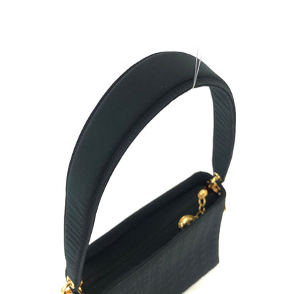 Christian Dior Cannage Lady dior Charm Nylon Shoulderbag Black 6bgtxu