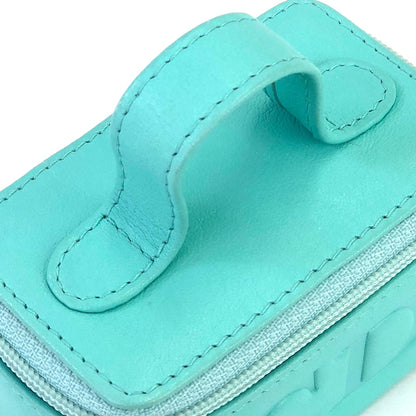 Christian Dior CD 標誌吊飾皮革微型迷你包化妝包款薄荷​​色復古舊款 bkc8sb