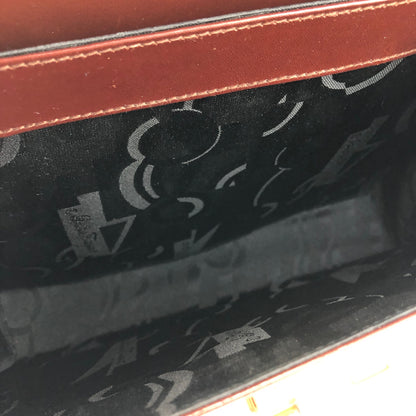 Salvatore Ferragamo Gancini Crossbody Shoulderbag Handbag Brown Vintage Old m4cw6p