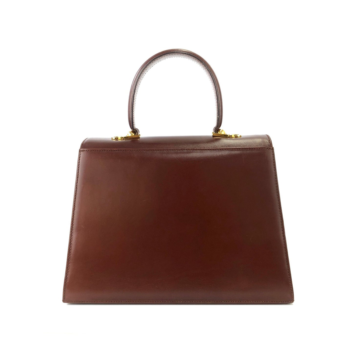 Salvatore Ferragamo Gancini Crossbody Shoulderbag Handbag Brown Vintage Old m4cw6p