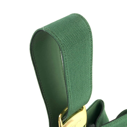 Salvatore Ferragamo Vala 羅緞緞帶單手柄迷你手提包綠色復古舊款 nt6k8m