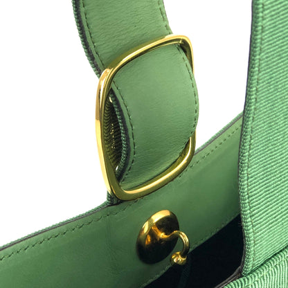 Salvatore Ferragamo Vala 羅緞緞帶單手柄迷你手提包綠色復古舊款 nt6k8m