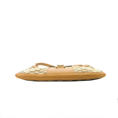 GUCCI GG canvas Horsebit Shoulder bag Camel Vintage Old sd42dg