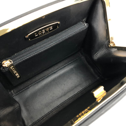 LOEWE Anagram embossed Purse bag handbag Black Vintage v24b4z