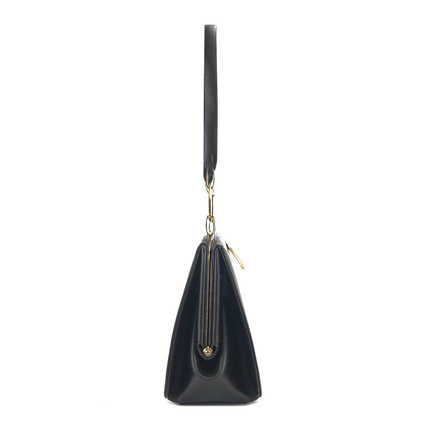 LOEWE Anagram embossed Purse bag handbag Black Vintage v24b4z