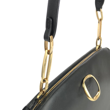 LOEWE Anagram embossed Purse bag handbag Black Vintage v24b4z