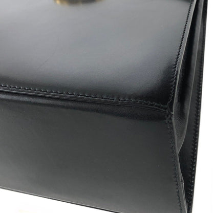 Salvatore Ferragamo Gancini 2Way Top handle Handbag Shoulder bag Black Vintage Old 5bnsnc