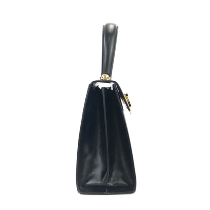 Salvatore Ferragamo Gancini 2Way Top handle Handbag Shoulder bag Black Vintage Old 5bnsnc