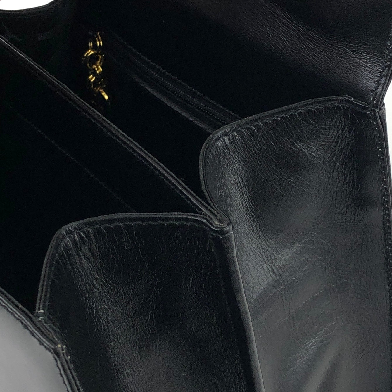 Salvatore Ferragamo Gancini 2Way Top handle Handbag Shoulder bag Black Vintage Old 5bnsnc