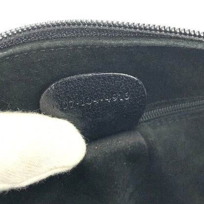 GUCCI GG logo Leather Crossbody Shoulder bag Black Old gucci Vintage 7wudnu