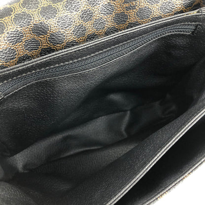CELINE Macadam Front belt Crossbody Shoulderbag Black Vintage Old CELINE 3raz4y