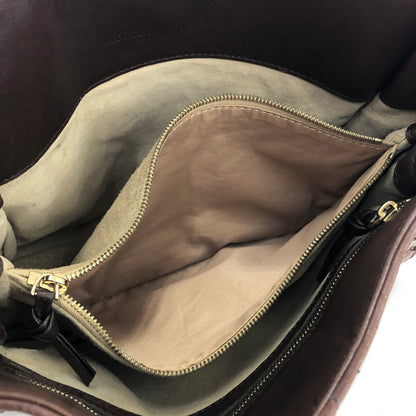 Bottega Veneta Intrecciato Leather Shoulder bag Handbag Brown Vintage Old 4fafga