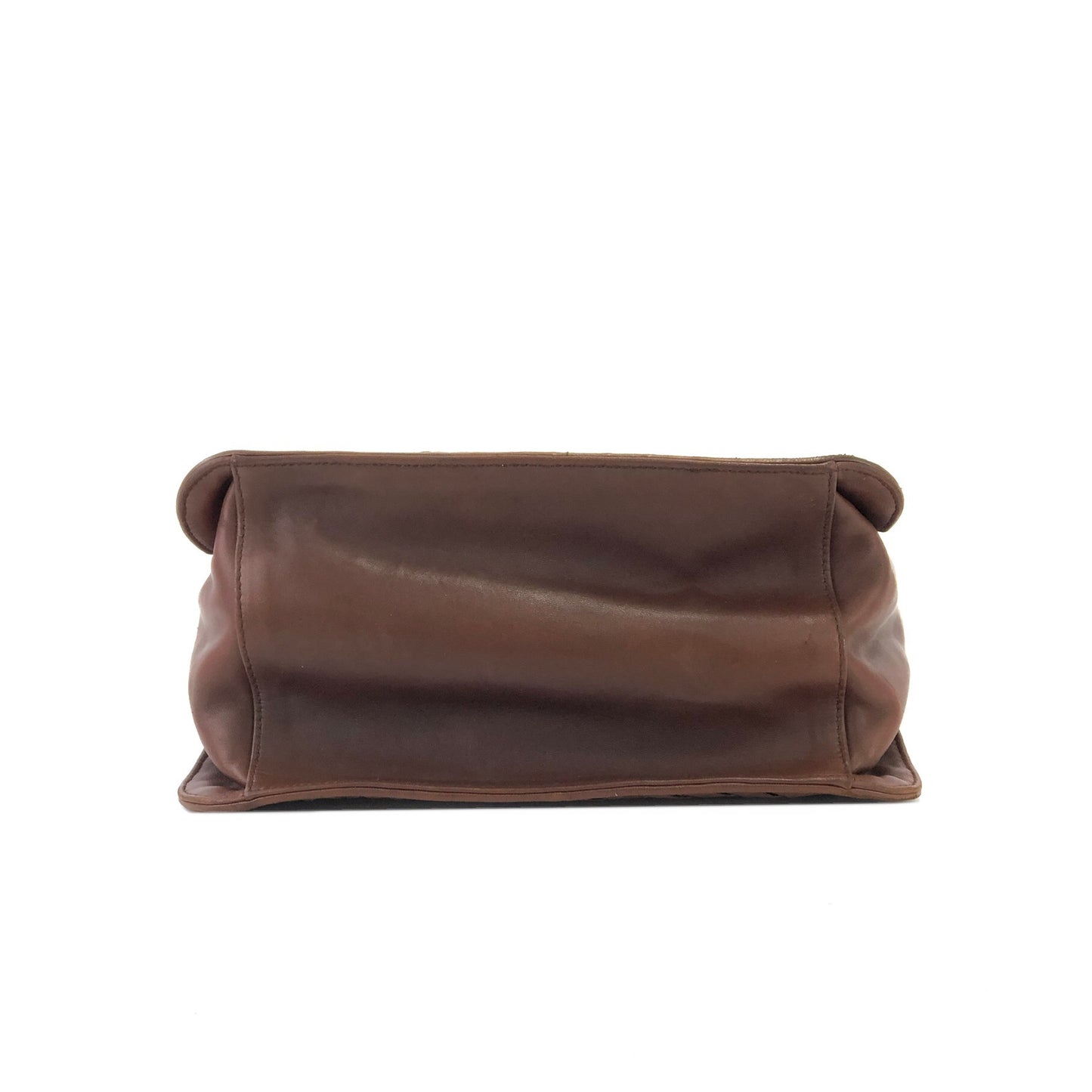 Bottega Veneta Intrecciato Leather Shoulder bag Handbag Brown Vintage Old 4fafga