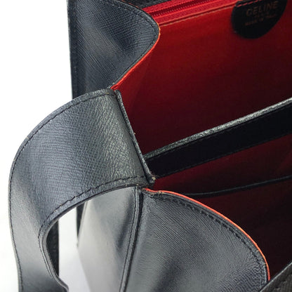 CELINE 旋鎖標誌皮革肩背包 黑色 復古舊款 CELINE ge27h6
