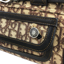 Load image into Gallery viewer, Christian Dior Trotter Jacquard Small Bostonbag Handbag Brown Vintage Old r58d7d
