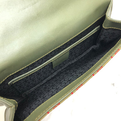 CELINE C Macadam Hobobag Handbag Khaki Vintage Old Celine autfpw