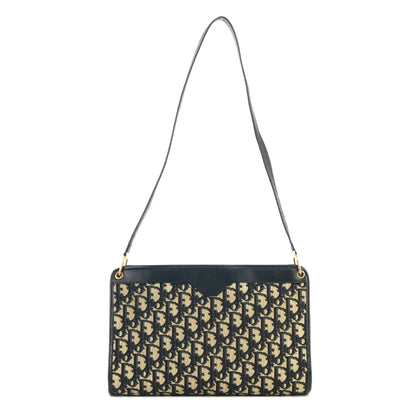 Christian Dior Trotter Jaguar Shoulderbag Handbag Navy Vintage Old u6xe25