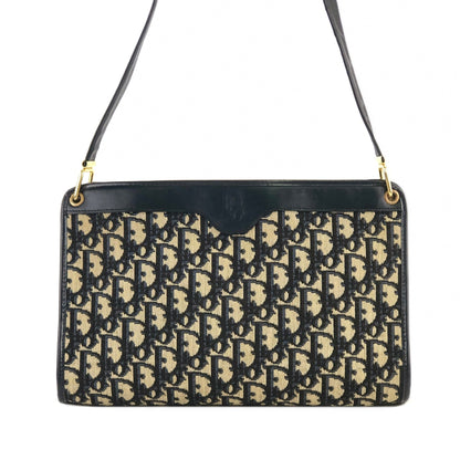 Christian Dior Trotter Jaguar Shoulderbag Handbag Navy Vintage Old u6xe25