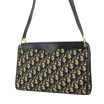 Christian Dior Trotter Jaguar Shoulderbag Handbag Navy Vintage Old u6xe25