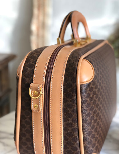 CELINE Macadam Mini trunk Handbag Shoulder bag Brown Vintage Old CELINE hx7anp