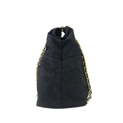 PRADA 鏈條尼龍單肩包 黑色 ibc4c8